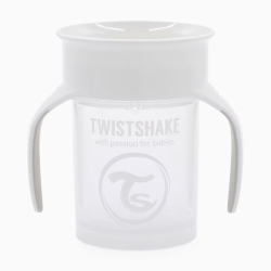 Обучающая кружка Twistshake 360° 230 мл, 6+ мес, White