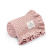 Bambusa sega ar volānu 85x105 Powder Pink