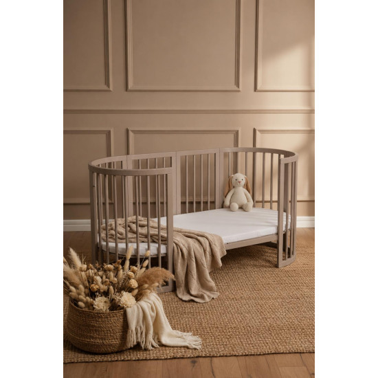 Ovāla bērnu gultiņa Transformers Ingvart Smart Bed Cold Beige