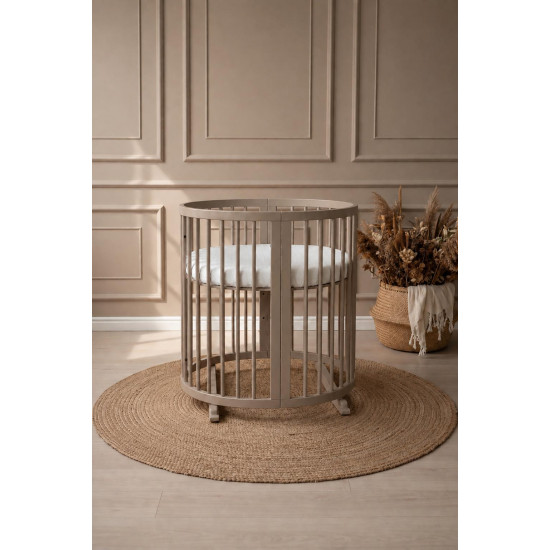 Ovāla bērnu gultiņa Transformers Ingvart Smart Bed Cold Beige