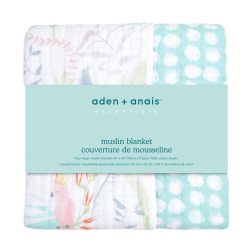 Adan+ Anais "tropicalia-jungle bird" Blanket 120x120 cm