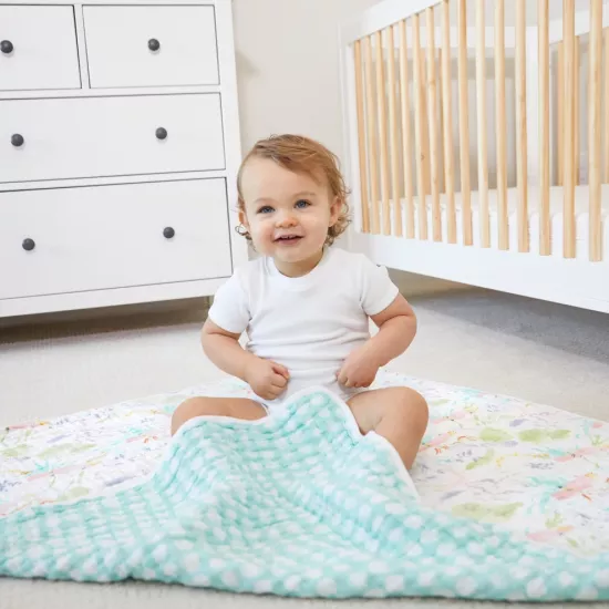 Sega muslīna 120x120 cm, tropicalia-jungle bird muslin blanket