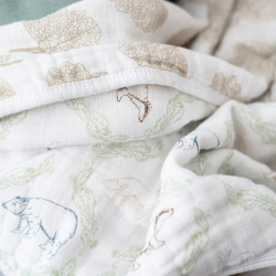 Adan+ Anais "harmony-folk forest" Blanket 120x120 cm