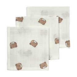 Набор муслиновых пелёнок Meyco Baby Bear Multicolor (3 шт, 30x30 см)