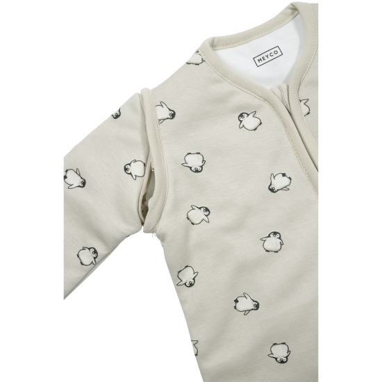 Guļammaiss ar noņemamām piedurknēm no interlock trikotāžas — Penguin Soft sand