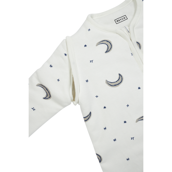 Guļammaiss ar noņemamām piedurknēm no interlock trikotāžas — Moon Indigo