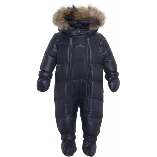 Bērnu kombinezons ar kažokādu Ver de Terre, Navy Blue