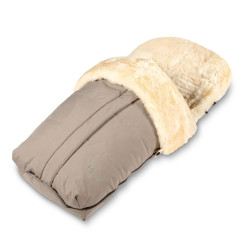 Aitas vilnas guļammaiss ratiem Fellhof Cortina Lambskin Footmuff Beige