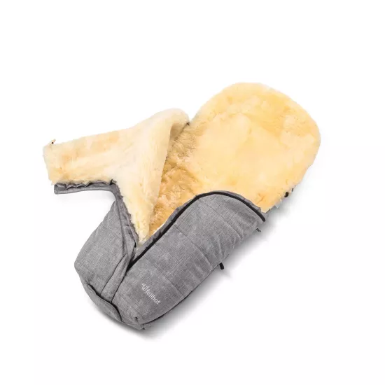 Aitas vilnas guļammaiss ratiem Fellhof Cortina Lambskin Footmuff Beige