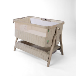Tutti Bambini CoZee Sense — приставная люлька для новорождённых к кровати Soft Walnut-Cocoa