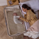 Tutti Bambini Cozee Sense mazuļu šūpulis pie gultas Soft Walnut-Cocoa