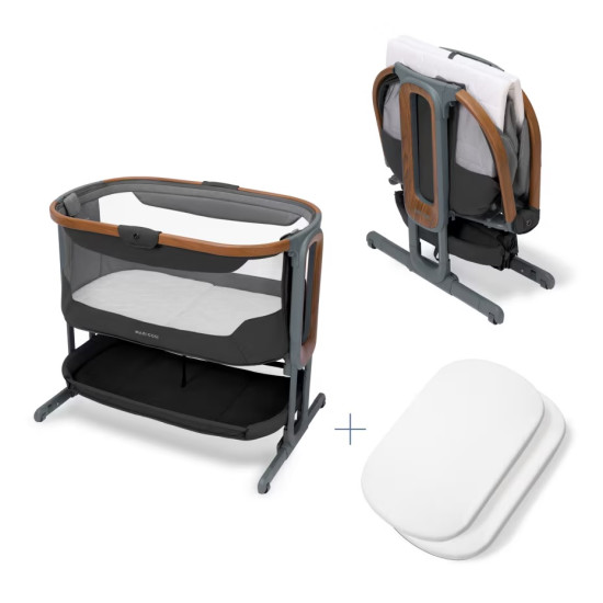 Maxi-Cosi Iora Pro mazuļa šūpulis pie gultas Elegance Graphite