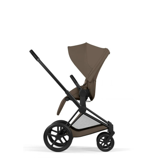 Cybex Priam Comfort v5 + carry cot Coconut Brown, Matt Black frame