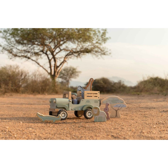 Little Dutch Safari automašīna ar dzīvnieciņiem “Safari Friends”