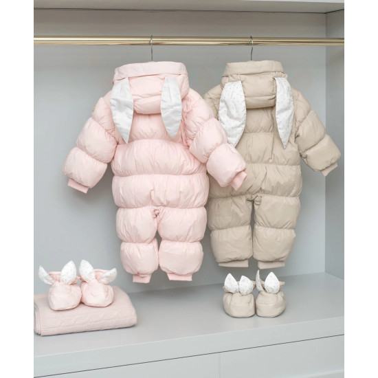 Livly Puffer Bunny Overall kombinezons Beige