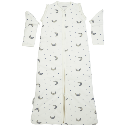 Guļammaiss ar noņemamām piedurknēm no interlock trikotāžas — Moon Indigo 60cm