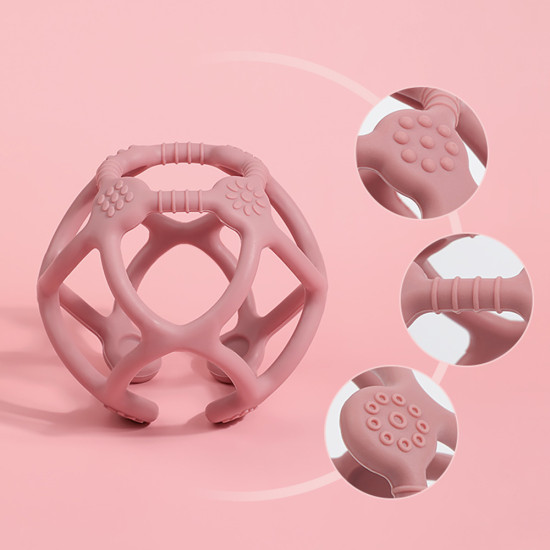 Haakaa zobgrauznis Silicone Teething Ball - Rust