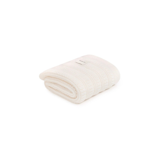 100% dabīgas merino vilnas pleds  Cream  Fjord -Premium Collection
