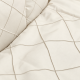 Satīna gultas veļas komplekts "Platinum" Milk / Braid