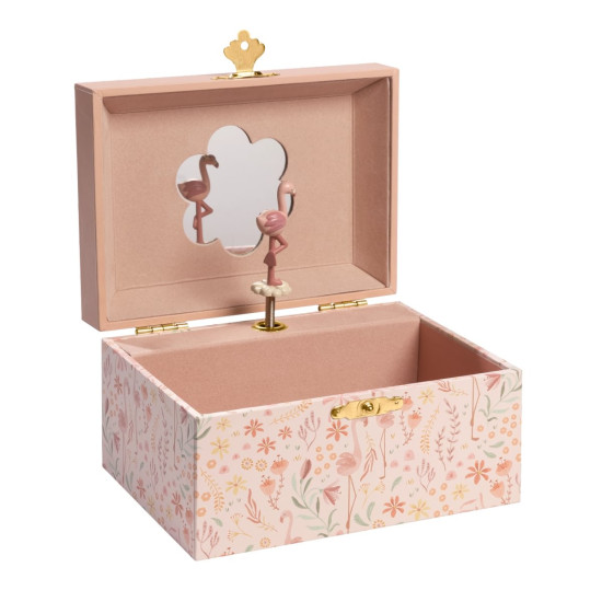 Little Dutch Jewellery Box with Music ´Safari Friends Flamingo´